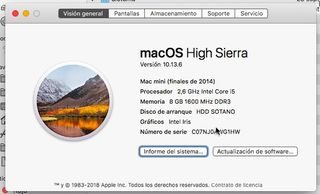 Mac Mini I5 - 8GB Ram - HD 1TB + SSD 480GB