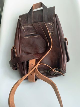 Mochila de cuero