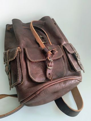 Mochila de cuero