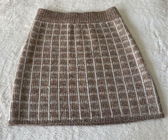 Falda punto MANGO mujer