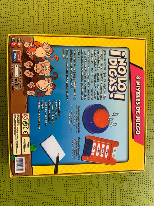 Juego de mesa “no lo digas”