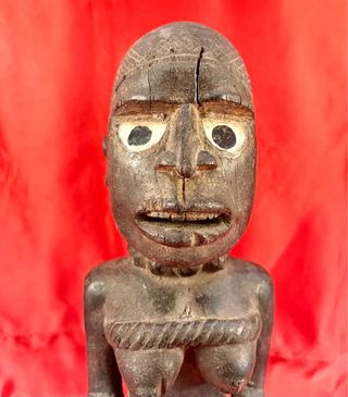 Estatuilla de maternidad Pfemba etnia Bakongo