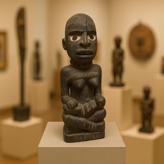 Estatuilla de maternidad Pfemba etnia Bakongo