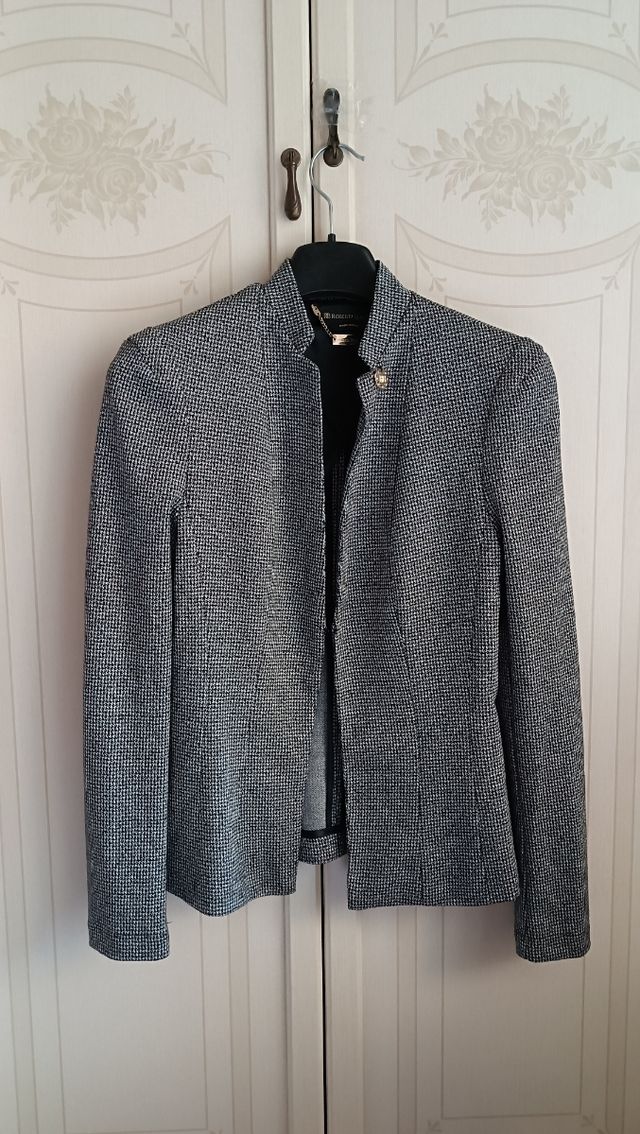 Blazer donna grigio nero