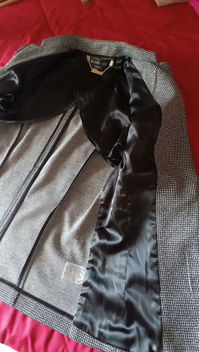 Blazer donna grigio nero