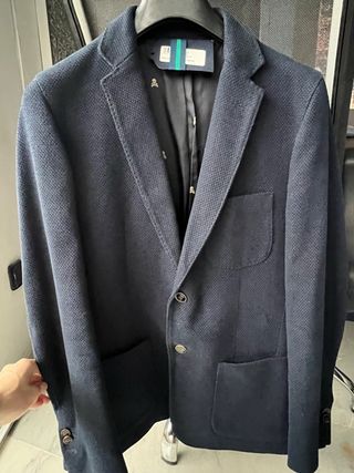 Americana Scalpers Algodón Azul 3 bolsillos