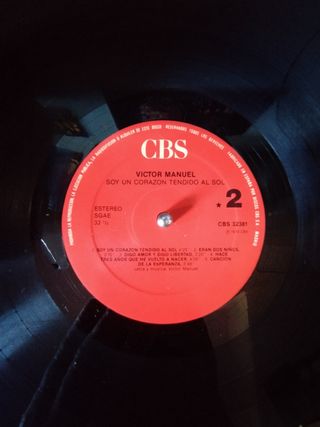 Vinilo Víctor Manuel - Soy un corazón