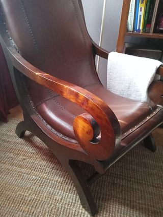 Butacón colonial piel