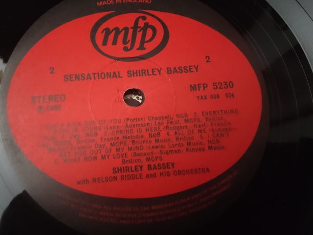 Vinilo Shirley Bassey