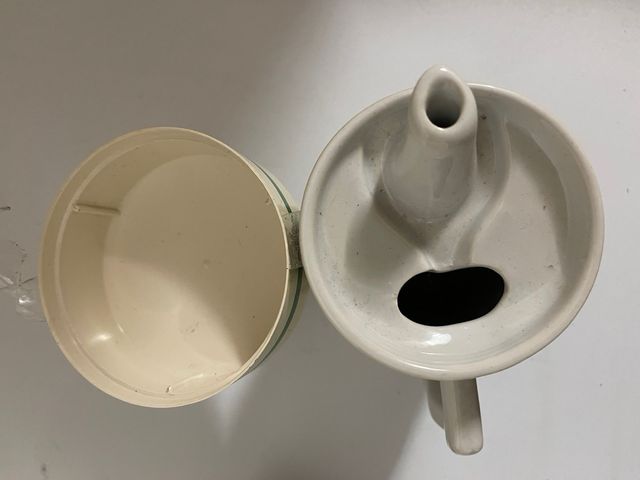 Oil and vinegar vintage porcelain bottles 