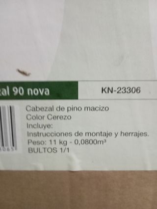 Cabezal madera  sin estrenr en su caja CHOLLO!!