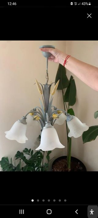 Lampara techo con brazos