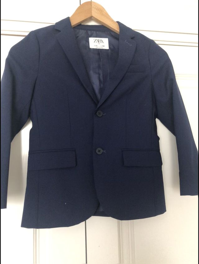 Traje niño azul (chaqueta, camisa y pantalón)