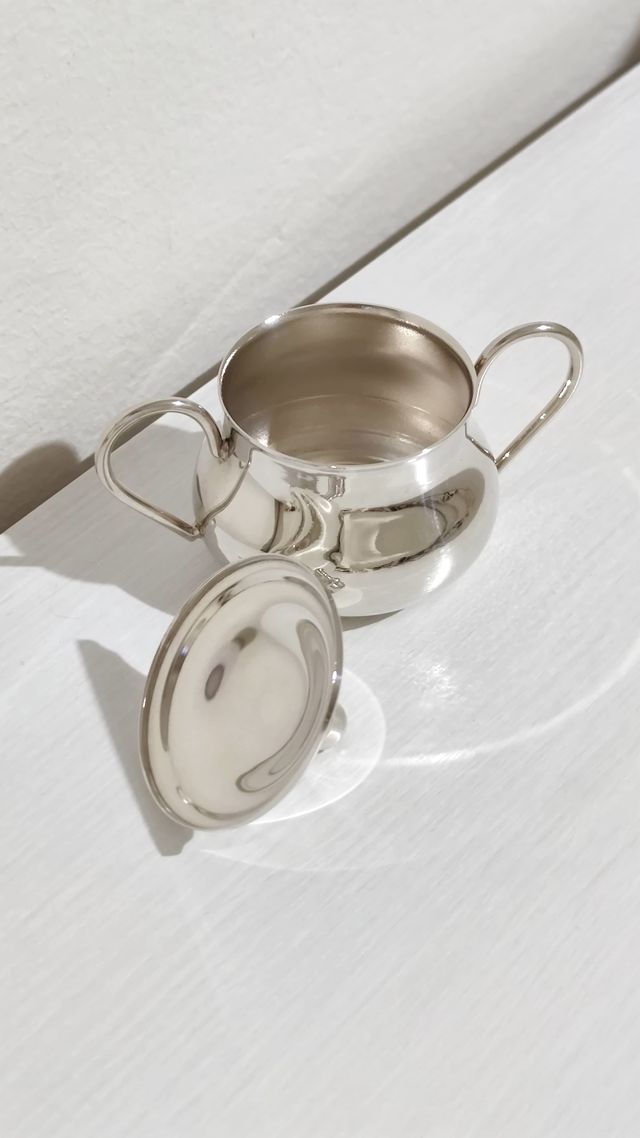 Zuccheriera argento 1000 art noveau