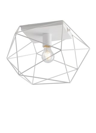 Plafoniera design metallo bianco
