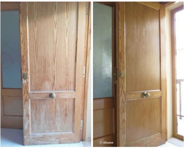 Reparacion de puertas antiguas, exterior- interior