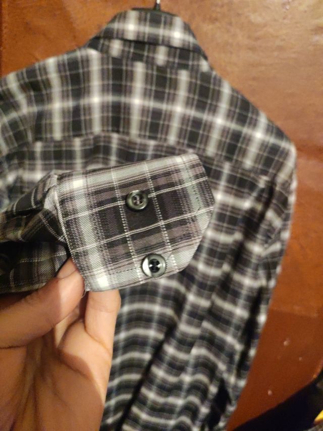 Camicia a quadri con taschino TG L