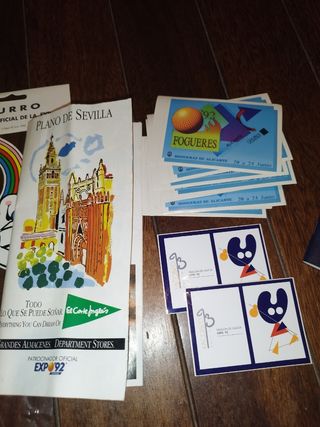 Colección merchandising oficial Expo sevilla-92