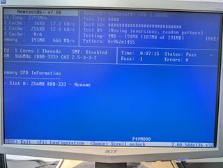2x Memoria RAM DDR333 256Mb. Total 512Mb