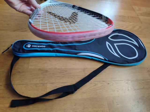 Raqueta squash boomerang más funda