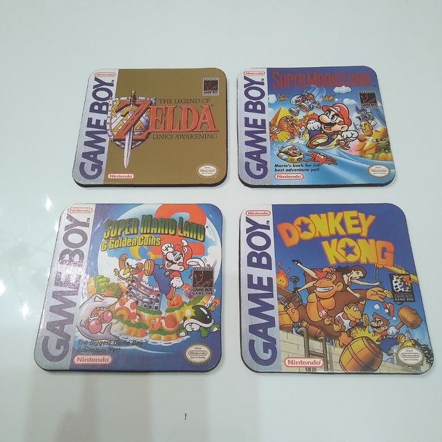 Sottobicchieri decorativi ufficiali Nintendo Game Boy
