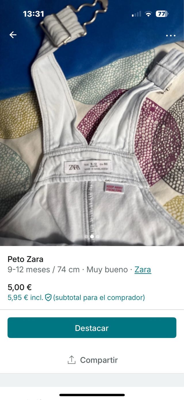 Peto bebe Zara