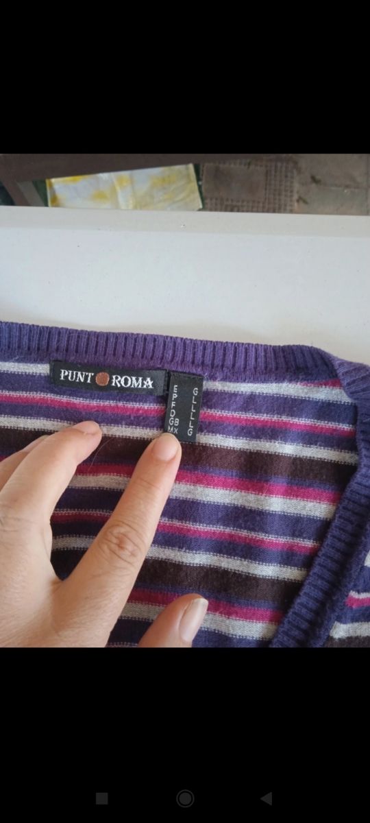 Jersey de pico talla L mujer