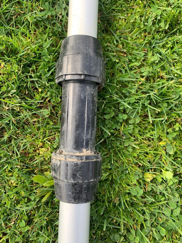 Remo de aluminio de dos piezas barca