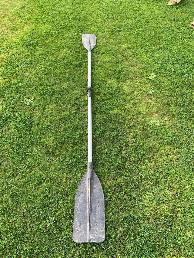 Remo de aluminio de dos piezas barca