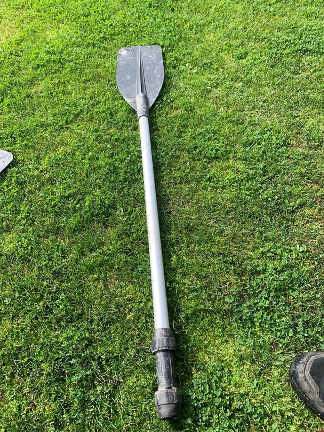 Remo de aluminio de dos piezas barca