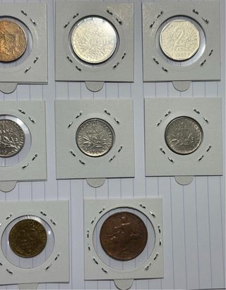 OPORTUNIDAD!!! 14 MONEDAS FRANCESAS.