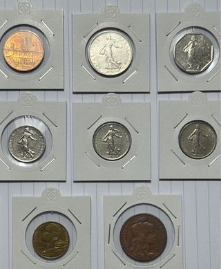 OPORTUNIDAD!!! 14 MONEDAS FRANCESAS.