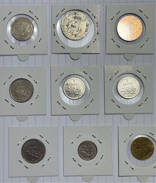 OPORTUNIDAD!!! 14 MONEDAS FRANCESAS.