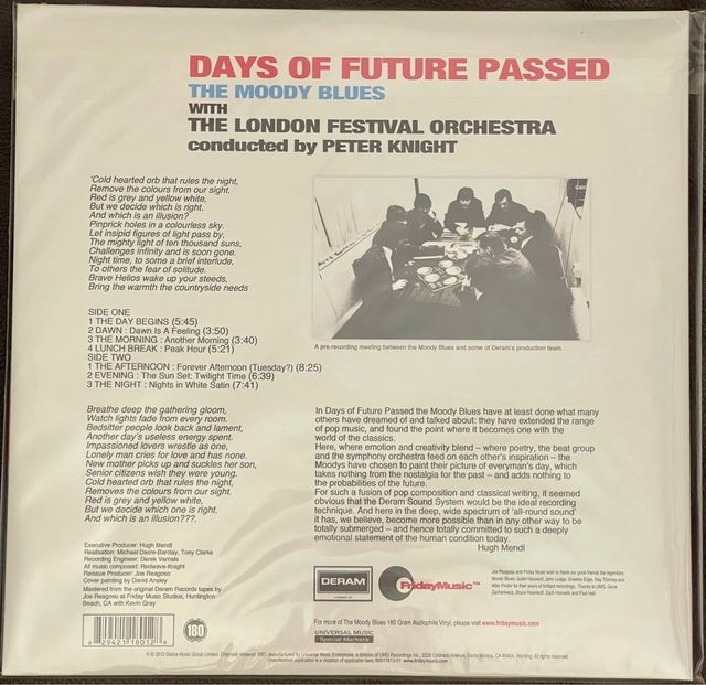 Vinile The Moody Blues Days of Future Passed