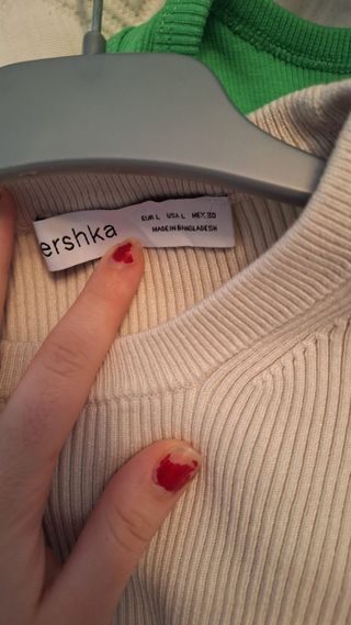 Jersey corto de Bershka