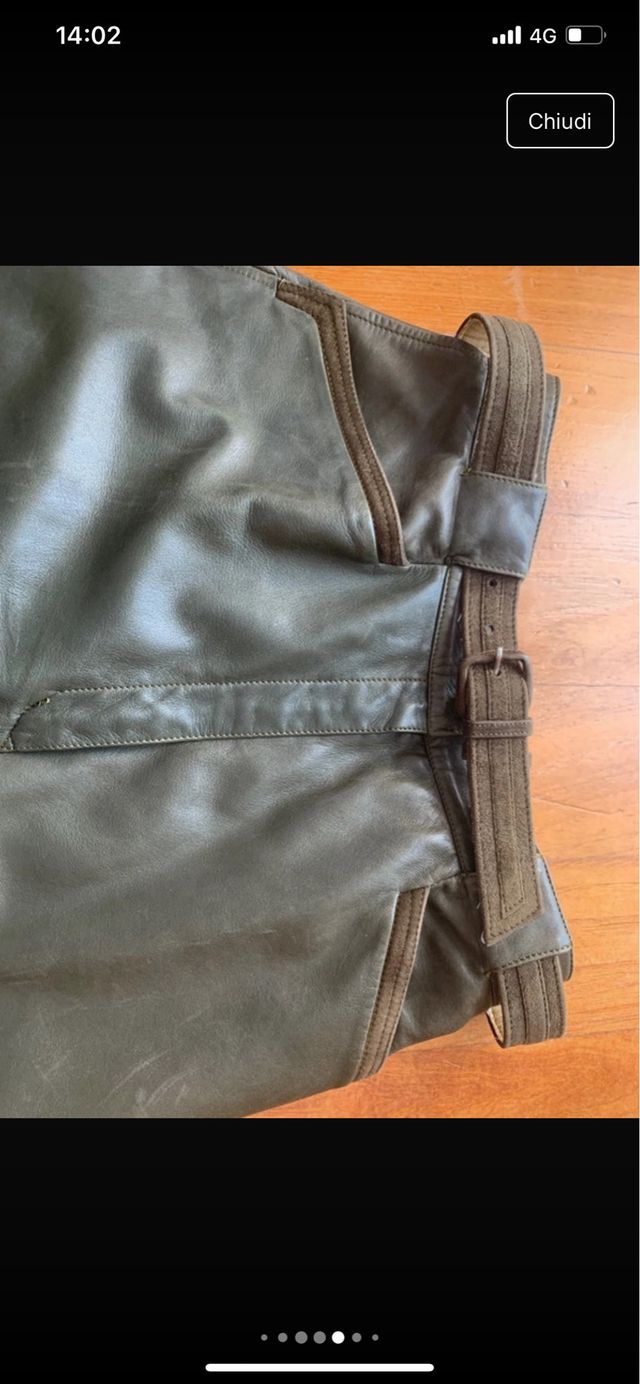 Pantalone in vera pelle tg.42