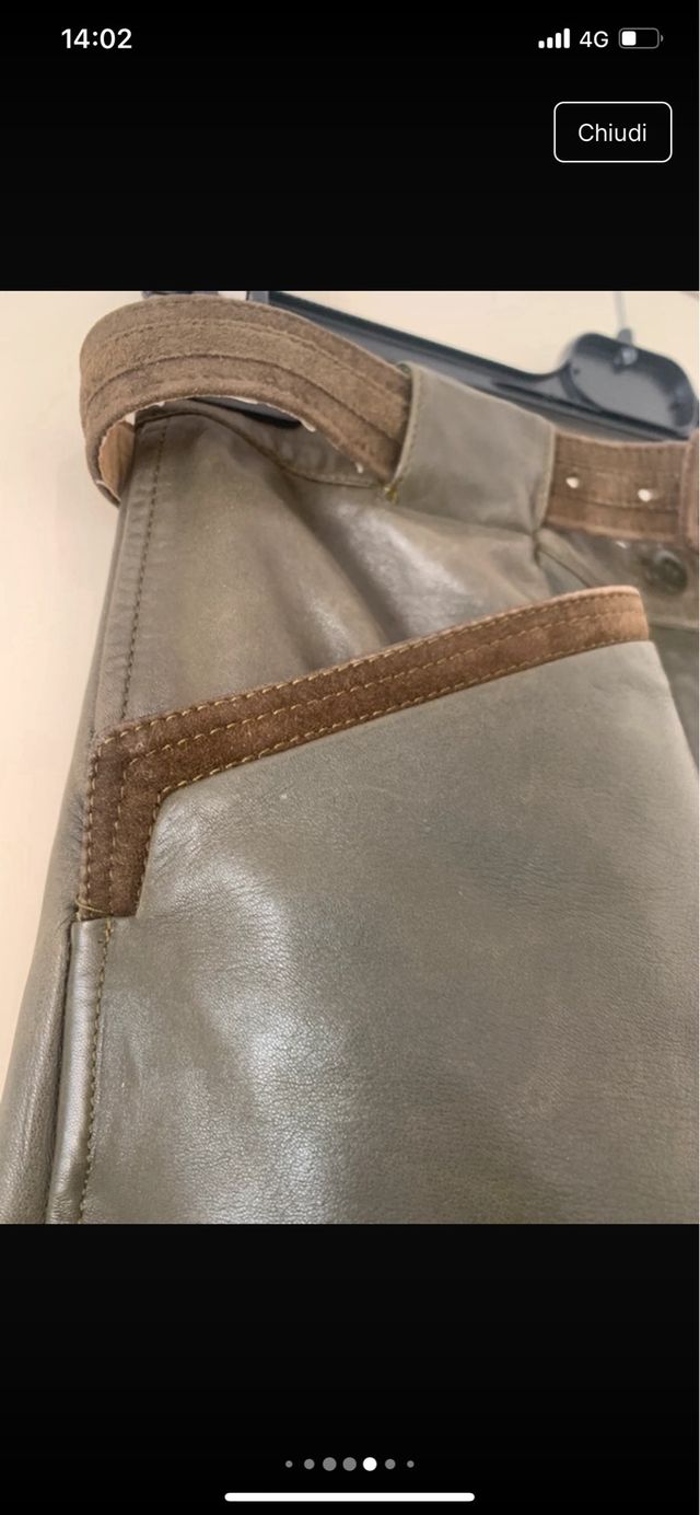 Pantalone in vera pelle tg.42