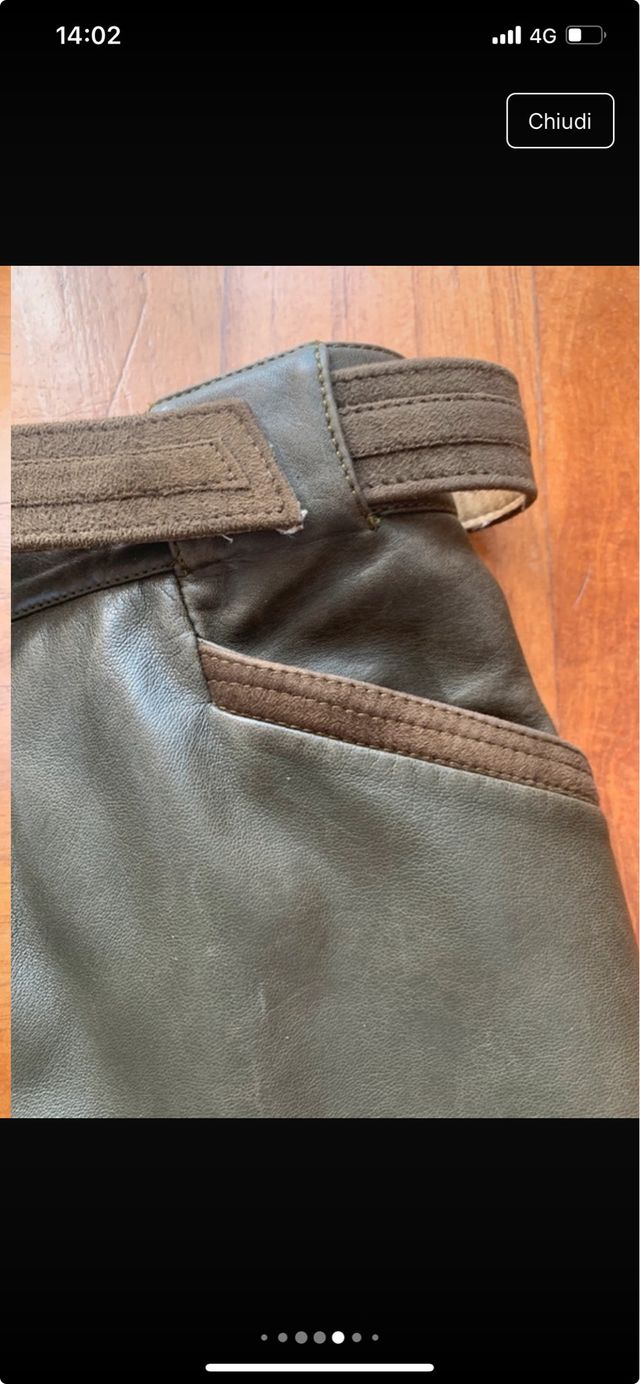 Pantalone in vera pelle tg.42