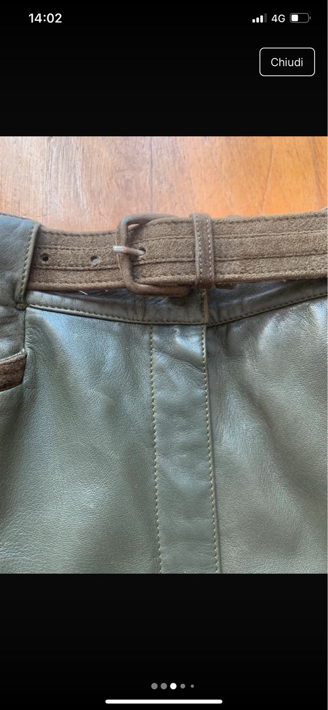 Pantalone in vera pelle tg.42