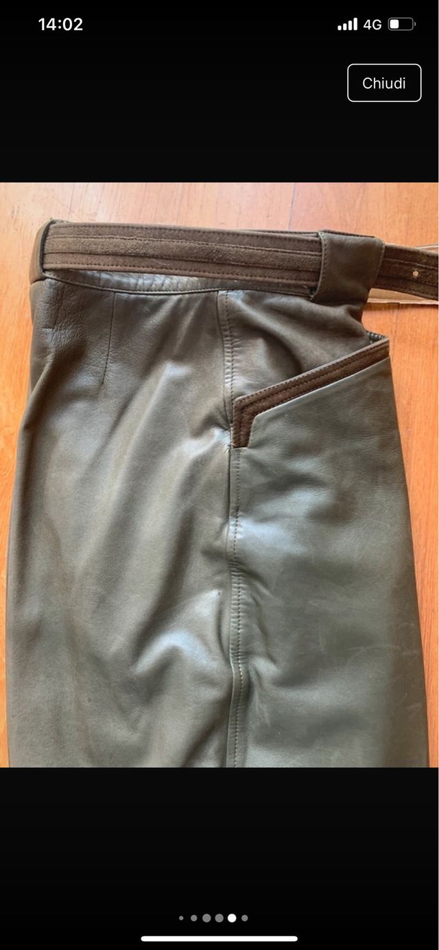 Pantalone in vera pelle tg.42