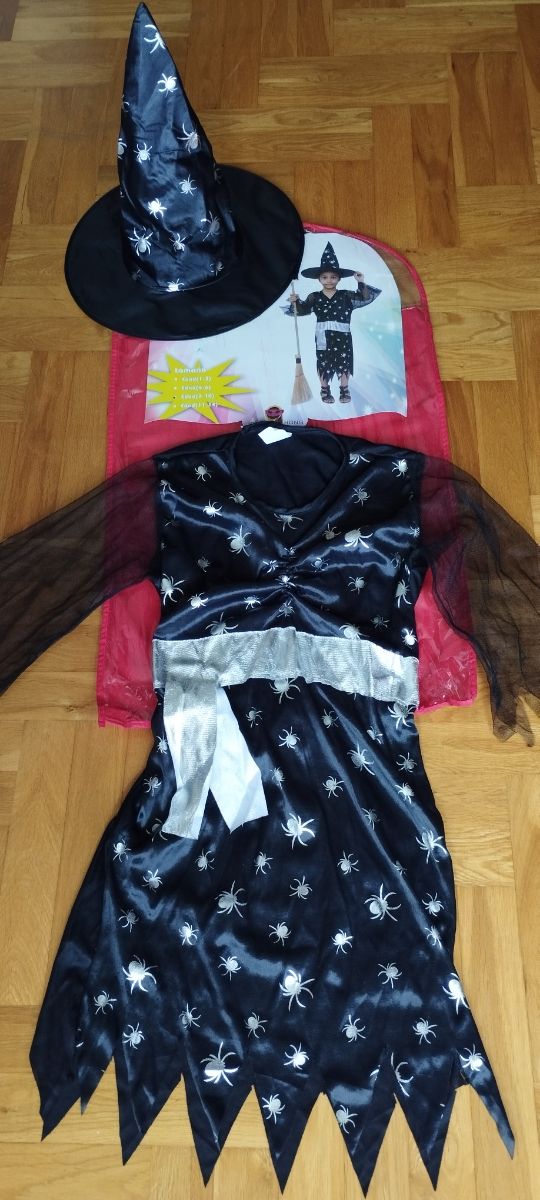 Disfraz de bruja 6 a 8 años.