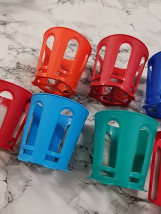 Porta bicchieri colorati
