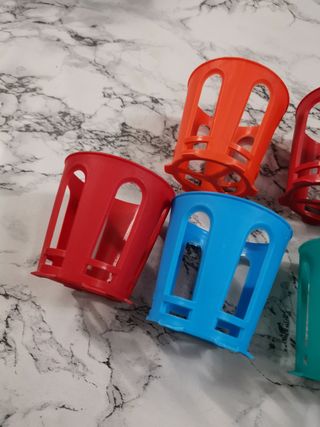 Porta bicchieri colorati