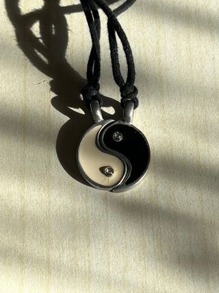Coppia collane ying yang