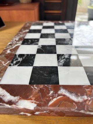 Scacchiera in marmo pregiato