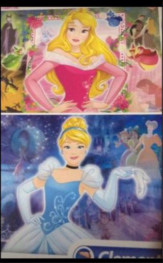 Puzzle variados princesas y futbol