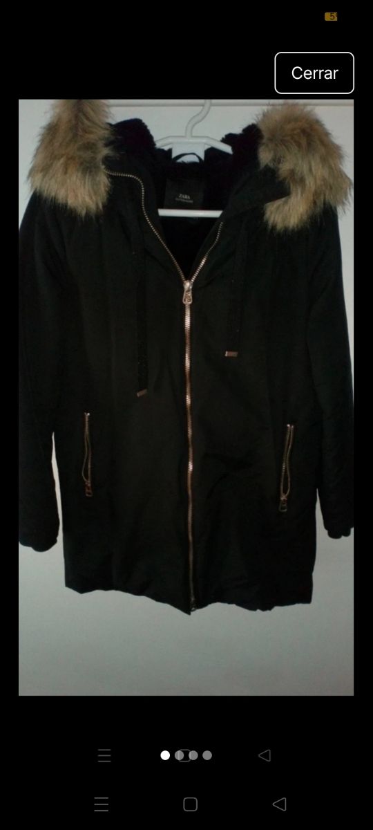 Abrigo zara mujer M
