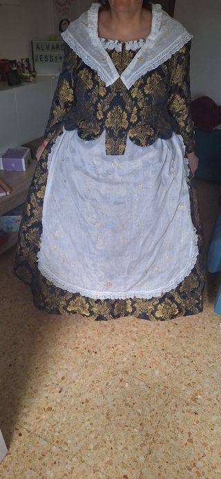 Traje fallera de damasco talla 2xl-3xl o 44-46