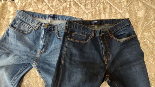 Jeans uomo blu e azzurro