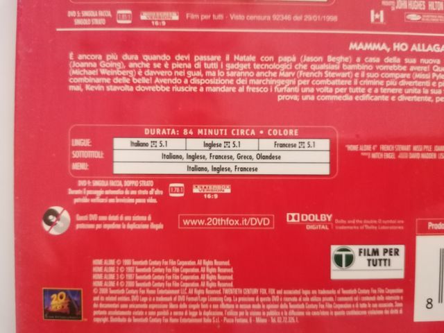 Dvd Mamma ho perso l'aereo Collezione 4 film Nuovo